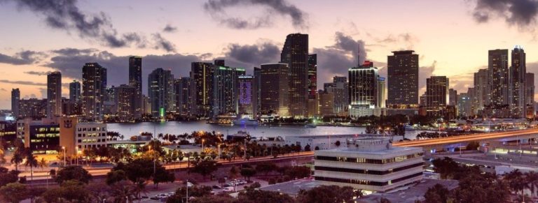 miami, florida, sunset